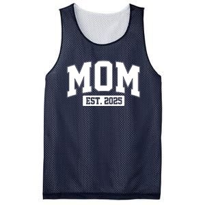 Sporty Mom Est 2025 New Mother Celebrate Mothers Day Mesh Reversible Basketball Jersey Tank