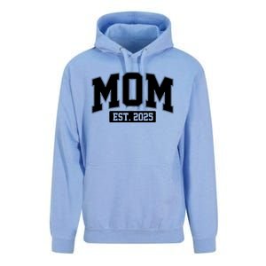 Sporty Mom Est 2025 New Mother Celebrate Mothers Day Unisex Surf Hoodie