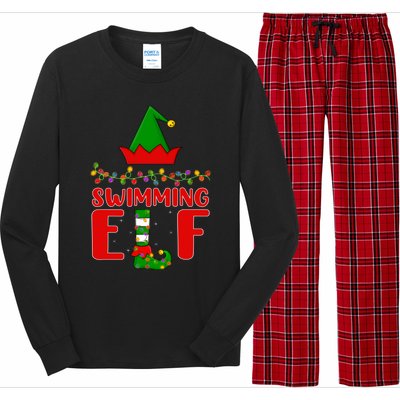 Swimming Matching Family Lighting Christmas Gift Long Sleeve Pajama Set