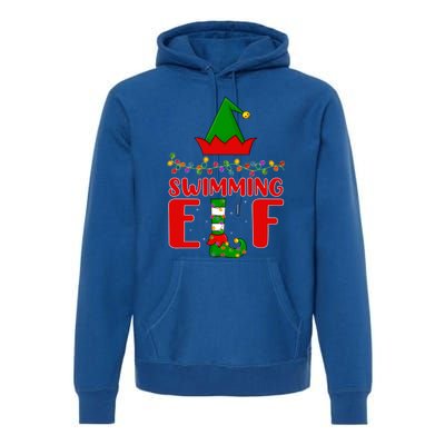 Swimming Matching Family Lighting Christmas Gift Premium Hoodie