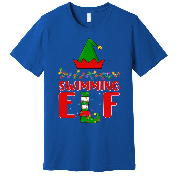 Swimming Matching Family Lighting Christmas Gift Premium T-Shirt