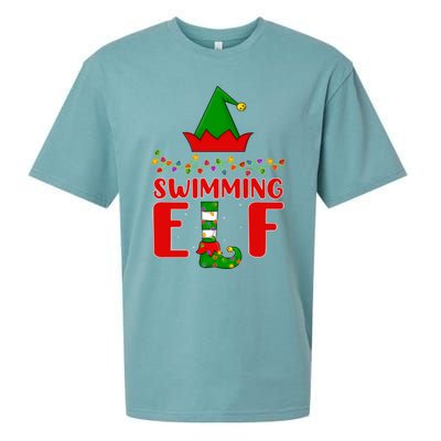 Swimming Matching Family Lighting Christmas Gift Sueded Cloud Jersey T-Shirt