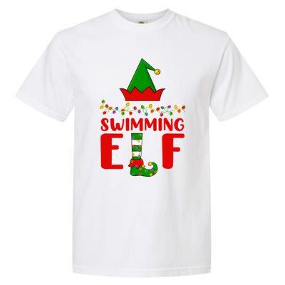 Swimming Matching Family Lighting Christmas Gift Garment-Dyed Heavyweight T-Shirt