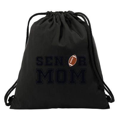 Senior Mom Football Class Of 2026 Proud Parent Drawstring Bag