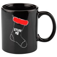 Stuff Me Funny Christmas Stocking 11oz C Handle Ceramic Mug