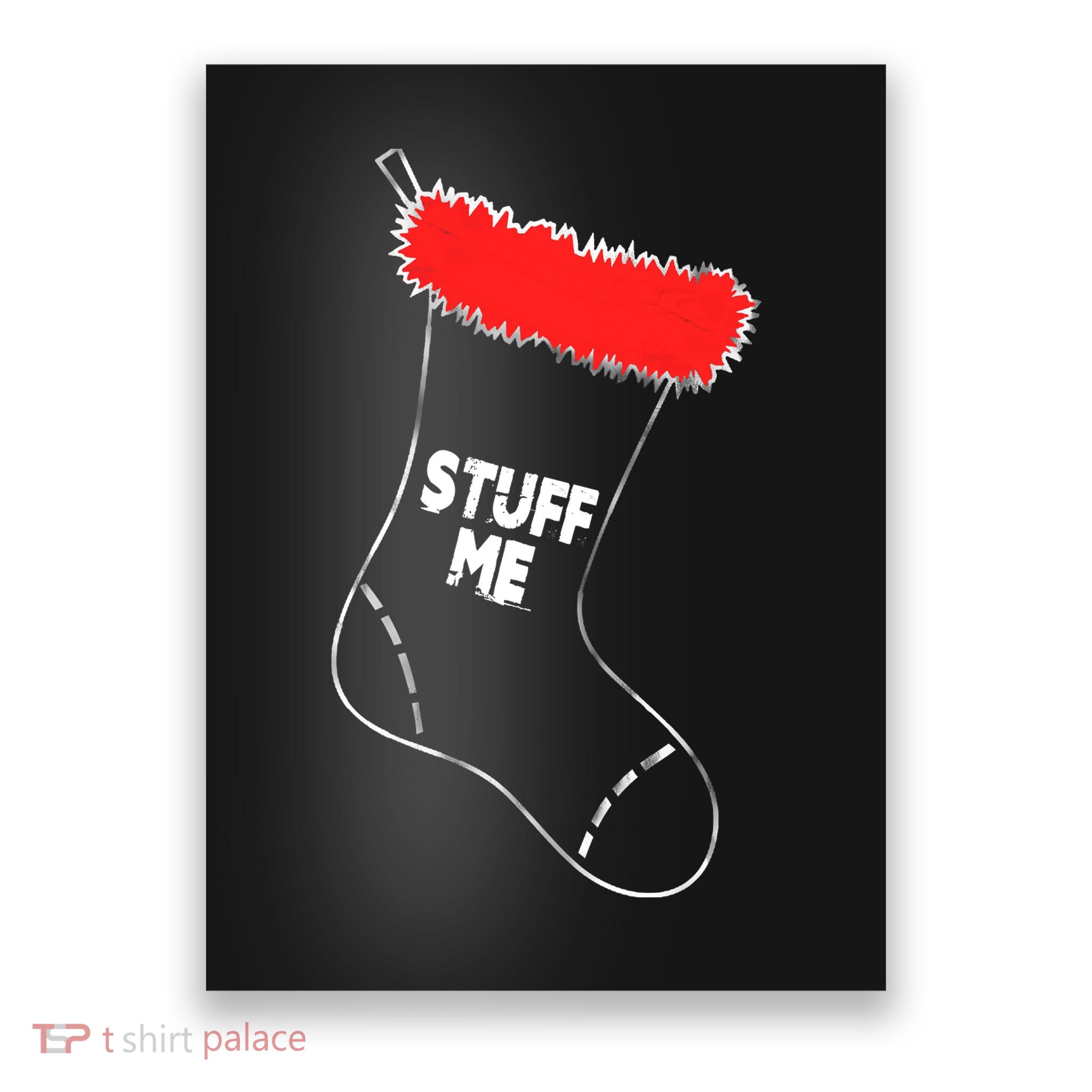 Stuff Me Funny Christmas Stocking Poster