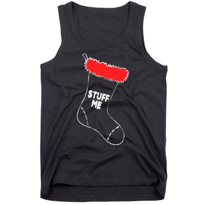 Stuff Me Funny Christmas Stocking Tank Top