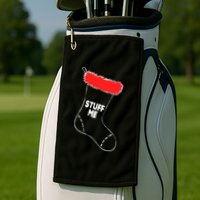 Stuff Me Funny Christmas Stocking Golf Towel
