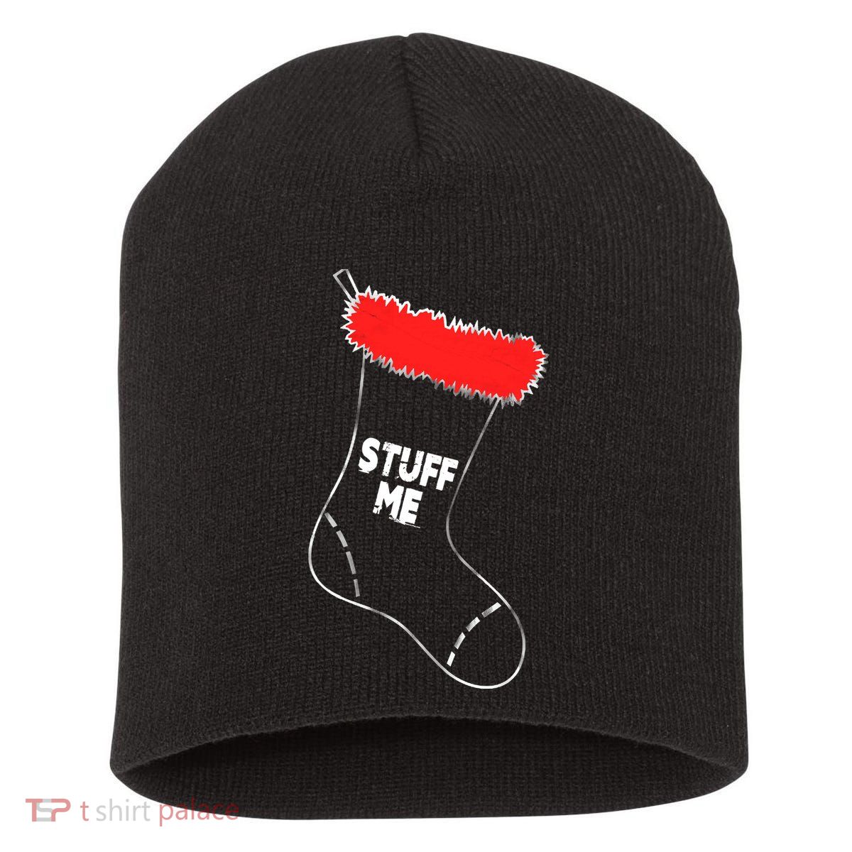 Stuff Me Funny Christmas Stocking Short Acrylic Beanie
