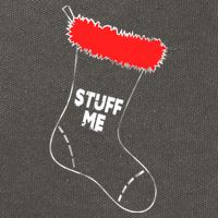 Stuff Me Funny Christmas Stocking Cotton Canvas Backpack