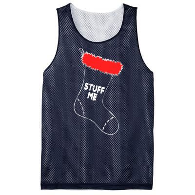 Stuff Me Funny Christmas Stocking Mesh Reversible Basketball Jersey Tank