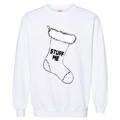 Stuff Me Funny Christmas Stocking Garment-Dyed Sweatshirt