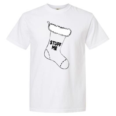 Stuff Me Funny Christmas Stocking Garment-Dyed Heavyweight T-Shirt