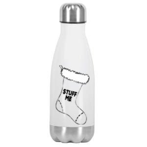 Stuff Me Funny Christmas Stocking Stainless Steel Insulated Water Bottle