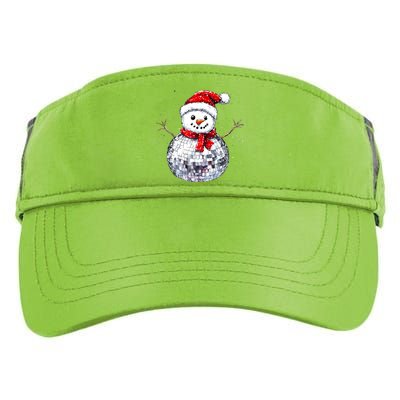 Snowman Matching Family Christmas Retro Santa Hat Disco Ball Gift Adult Drive Performance Visor