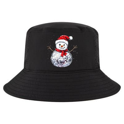 Snowman Matching Family Christmas Retro Santa Hat Disco Ball Gift Cool Comfort Performance Bucket Hat