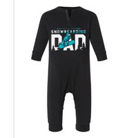 Snowboard My Favorite Snowboarding Buddies Call Me Dad Infant Fleece One Piece