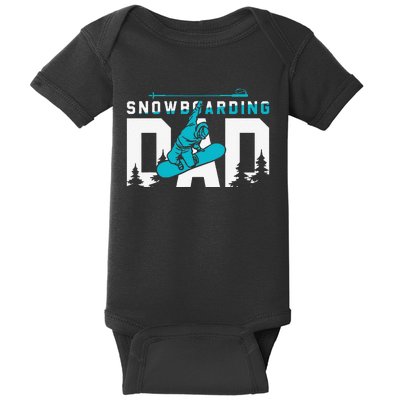 Snowboard My Favorite Snowboarding Buddies Call Me Dad Baby Bodysuit