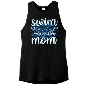 Swim Mom For MotheS Day Ladies PosiCharge Tri-Blend Wicking Tank