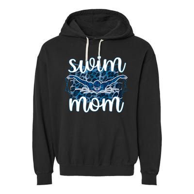 Swim Mom For MotheS Day Garment-Dyed Fleece Hoodie