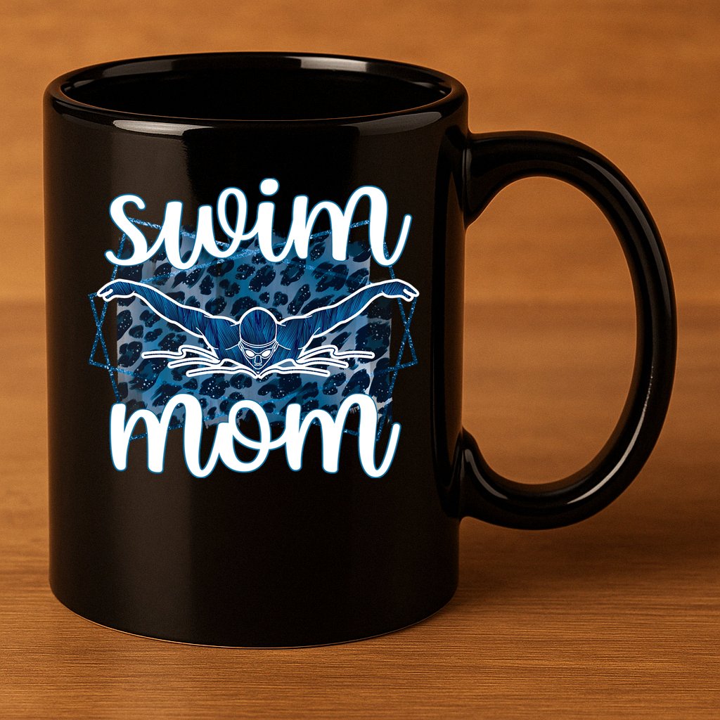 Swim Mom For MotheS Day 11oz C Handle Ceramic Mug