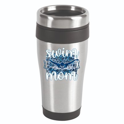 Swim Mom For MotheS Day 16oz Travel Tumbler