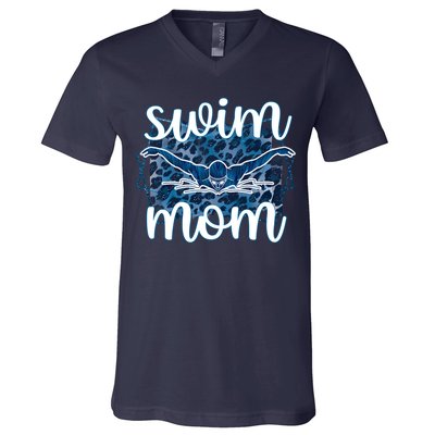 Swim Mom For MotheS Day V-Neck T-Shirt