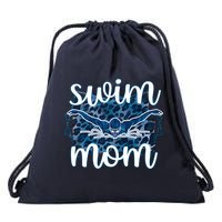 Swim Mom For MotheS Day Drawstring Bag