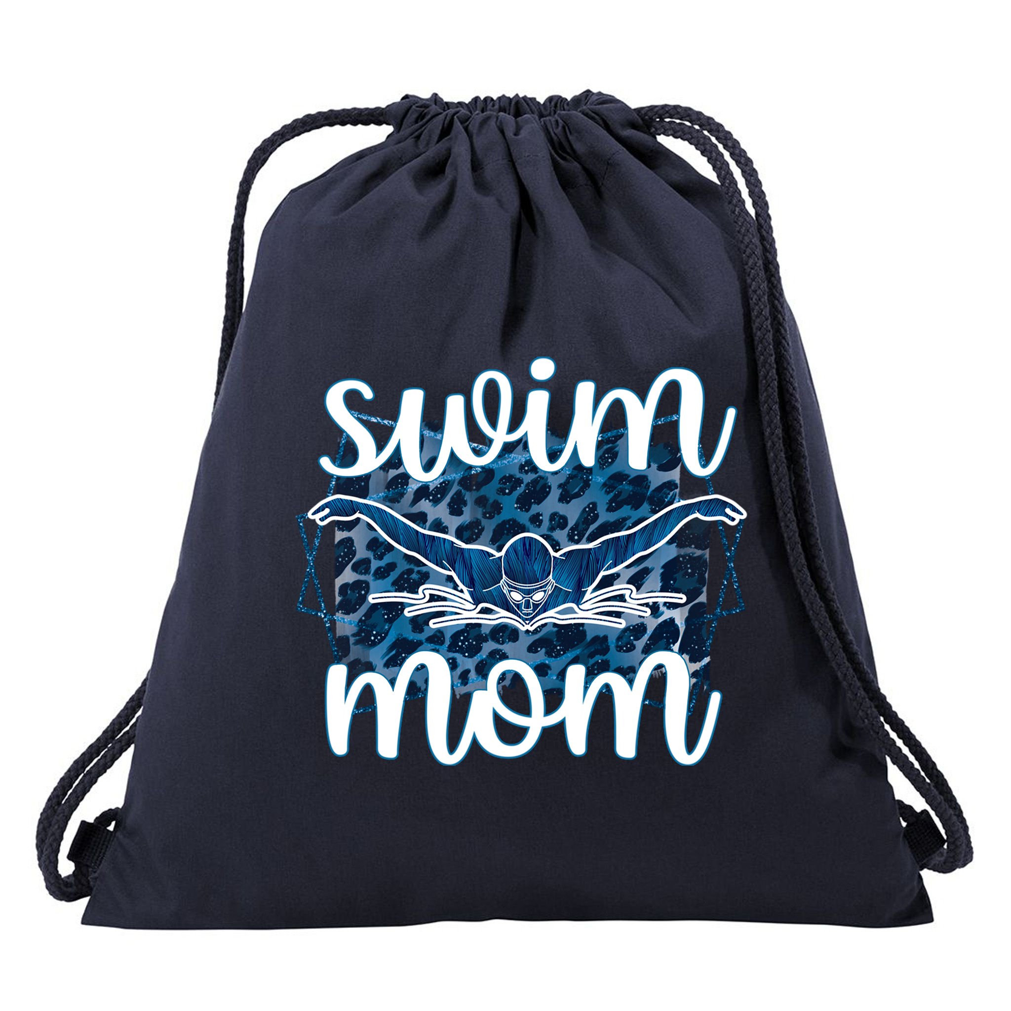 Swim Mom For MotheS Day Drawstring Bag
