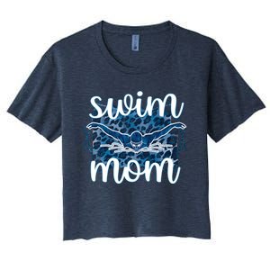 Swim Mom For MotheS Day Women's Crop Top Tee