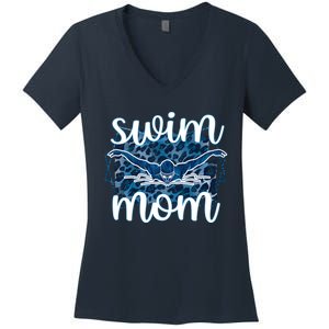 Swim Mom For MotheS Day Women's V-Neck T-Shirt