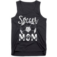 Soccer Mom For Women Family Matching Team Player Soccer Ball Tank Top