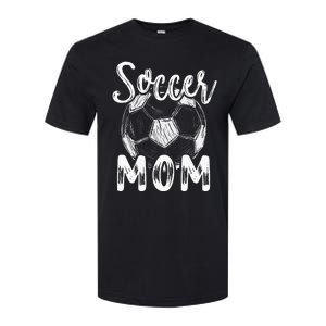 Soccer Mom For Women Family Matching Team Player Soccer Ball Softstyle CVC T-Shirt