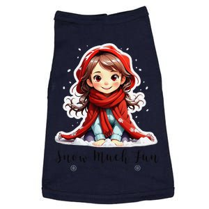 Snow Much Fun Cute Winter Design Cozy Holiday Vibes Doggie Tank