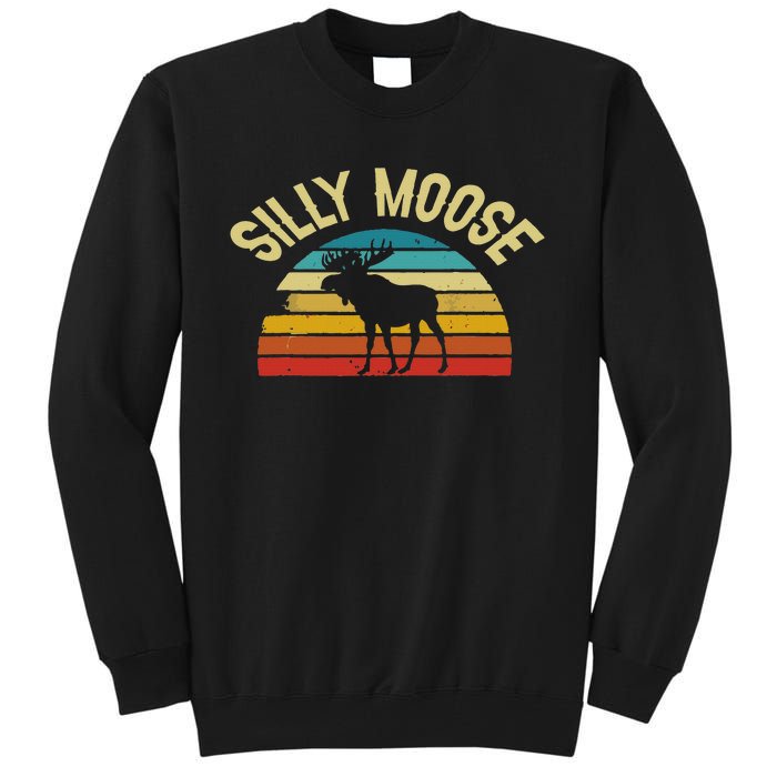 Silly Moose Funny Word Pun Funny Quotes Sayings Joke Humor Tall Sweatshirt