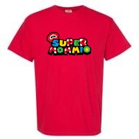 Super Mommio Funny Mommy Mother Nerdy Video Gaming Lover Garment-Dyed Heavyweight T-Shirt