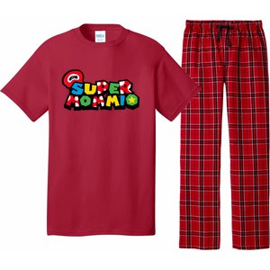 Super Mommio Funny Mommy Mother Nerdy Video Gaming Lover Pajama Set