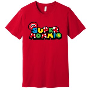 Super Mommio Funny Mommy Mother Nerdy Video Gaming Lover Premium T-Shirt