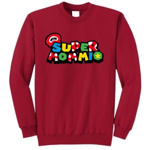 Super Mommio Funny Mommy Mother Nerdy Video Gaming Lover Tall Sweatshirt