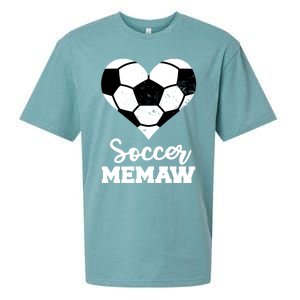 Soccer Memaw Funny Soccer Player Memaw Funny Gift Sueded Cloud Jersey T-Shirt