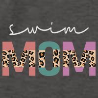 Swim Mom Funny Swimmer Swimming Lover Gift Leopard Vector Backpack