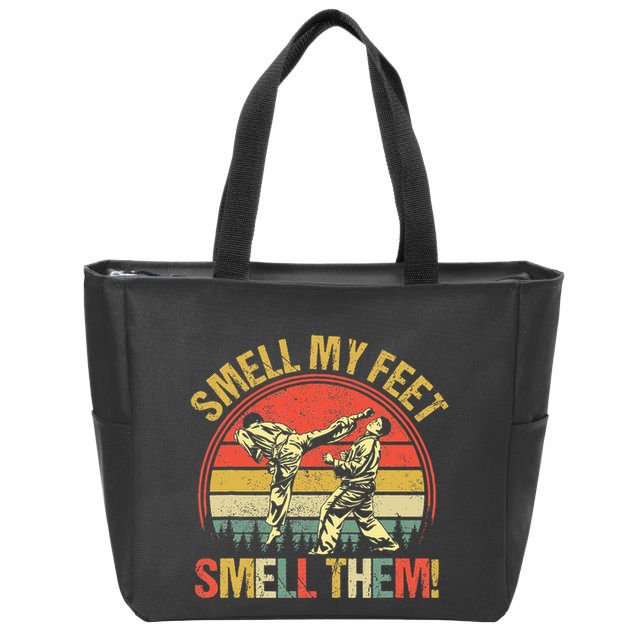 Smell My Feets Karate Smell Them Martial Art Combat Sport Zip Tote Bag