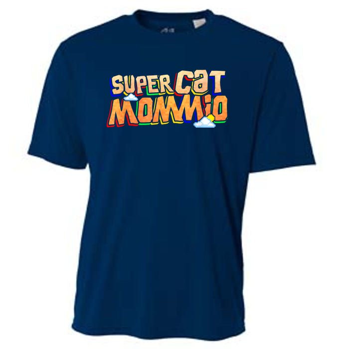 SuperCat Mommio Funny Gift For Mommy Mothers Day Outfits Cooling Performance Crew T-Shirt