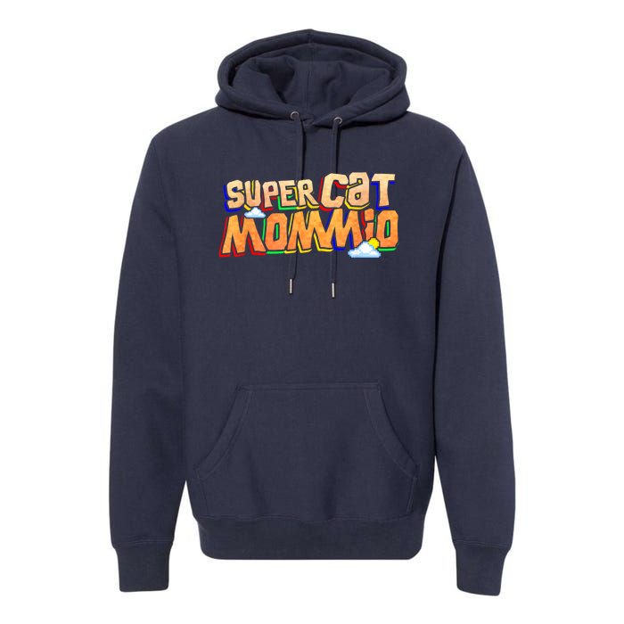 SuperCat Mommio Funny Gift For Mommy Mothers Day Outfits Premium Hoodie