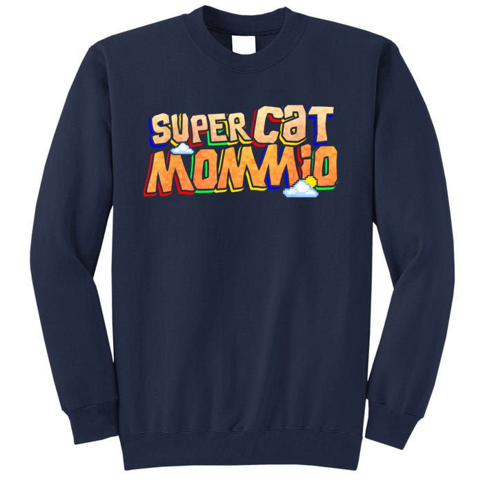 SuperCat Mommio Funny Gift For Mommy Mothers Day Outfits Tall Sweatshirt