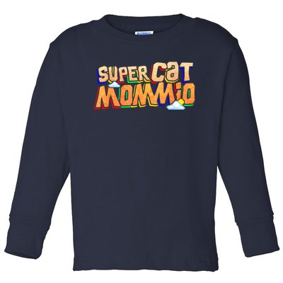 SuperCat Mommio Funny Gift For Mommy Mothers Day Outfits Toddler Long Sleeve Shirt