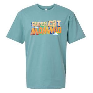 SuperCat Mommio Funny Gift For Mommy Mothers Day Outfits Sueded Cloud Jersey T-Shirt