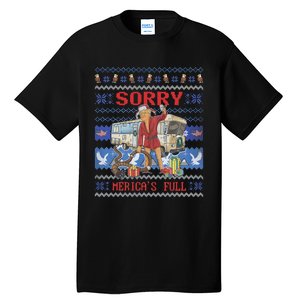 Sorry MericaS Full Funny Trump Ugly Christmas Tall T-Shirt