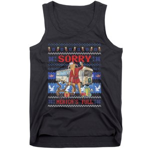 Sorry MericaS Full Funny Trump Ugly Christmas Tank Top