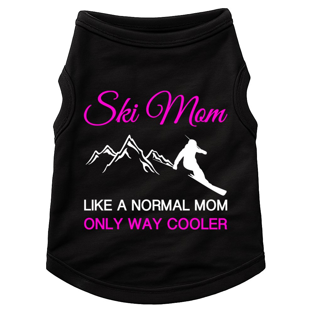 Ski Mom Funny Skiing Mama Mother Winter Sport Lover Gift Doggie Tank